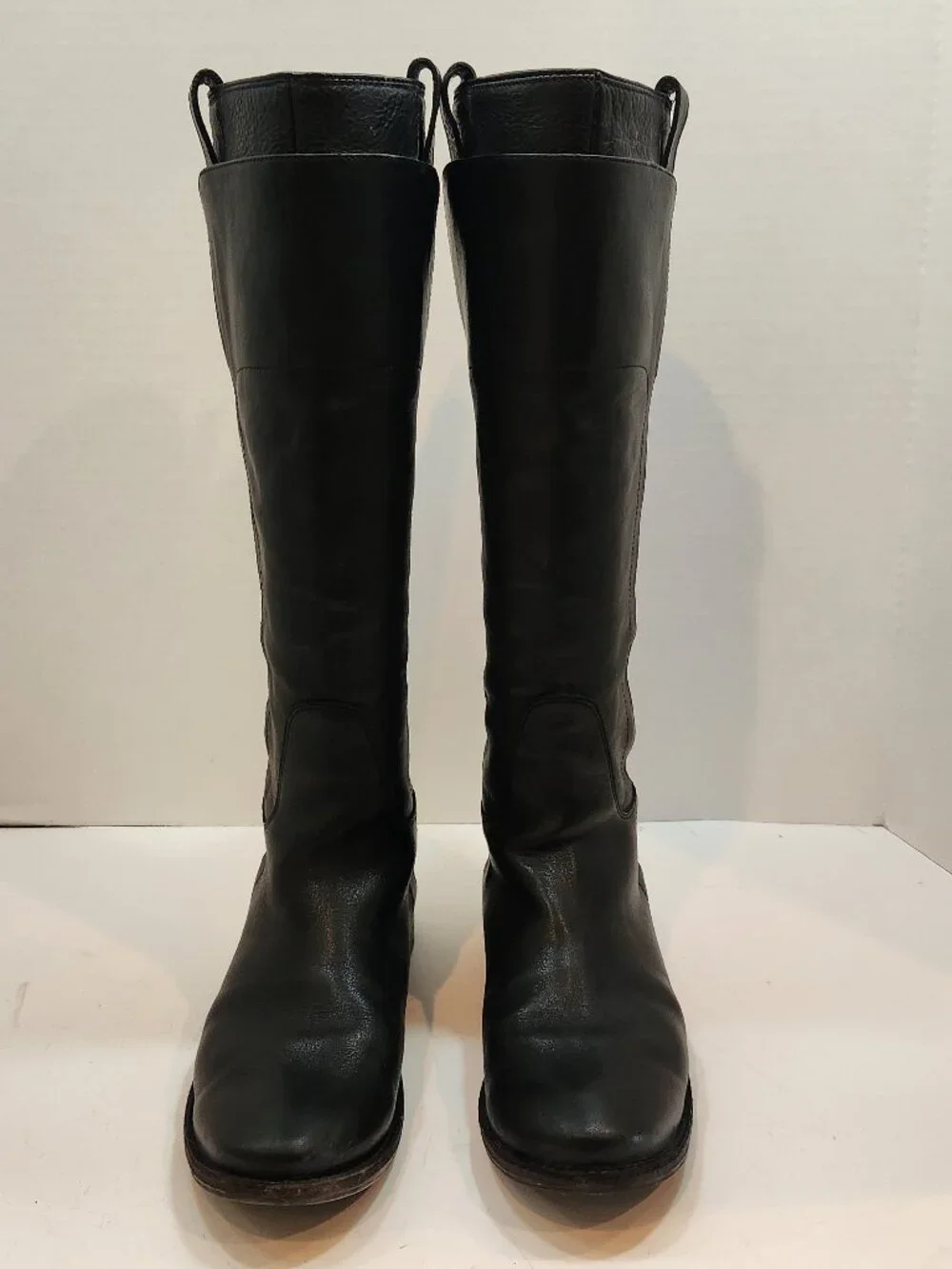 Frye Paige Black Leather Tall Riding Boots Women's Size 6.5 Equestrian